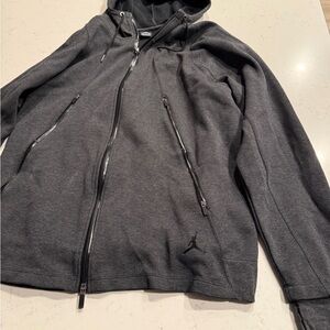 Jordan/Nike Men's Dark Gray Zip-Up Sweater